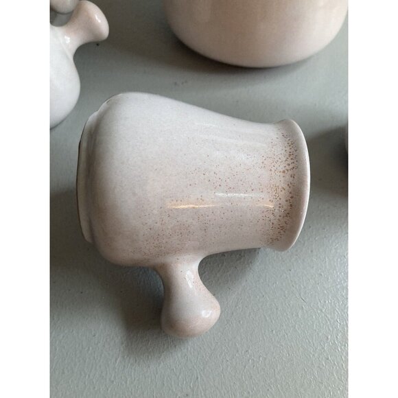 VTG Italian Modern Pottery Beverage Set Chocolate Dessert Coffee Mugs Pi… - Picture 5 of 14